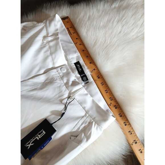 NWT Ralph Lauren RLX Women's Size 8P White Golf Pants Wicking Stretch Logo - Picture 12 of 14